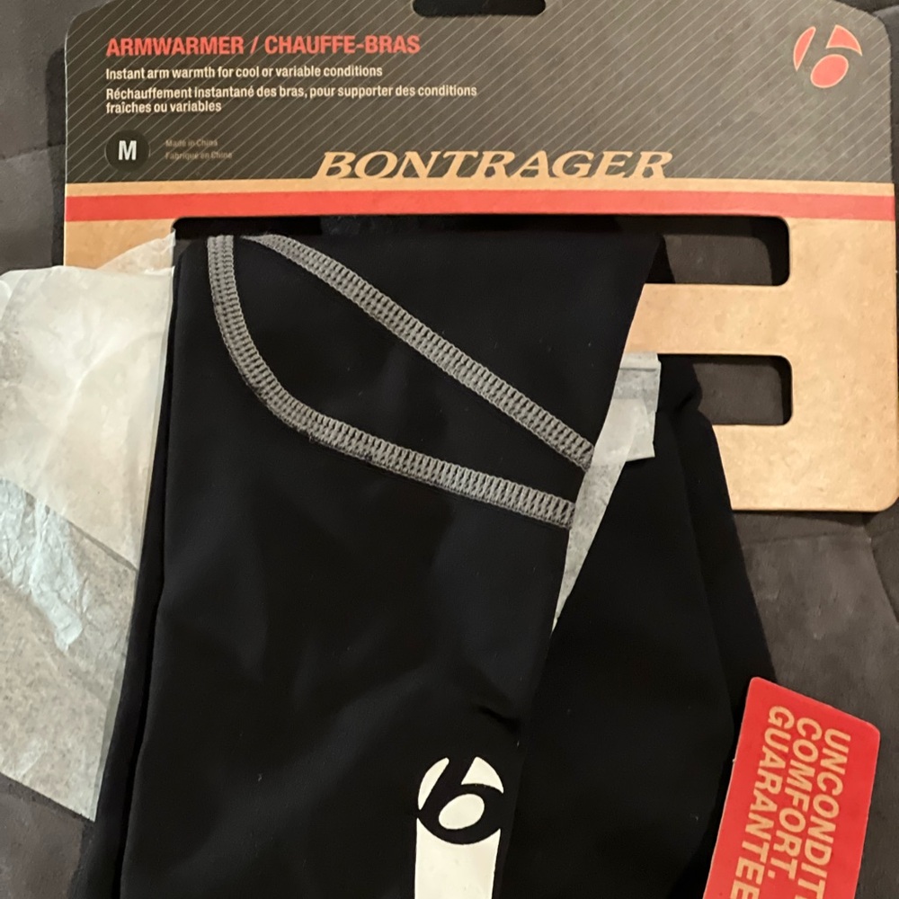 Bontrager Black ArmWarmers with Reflective Trim
